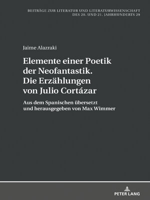 cover image of Elemente einer Poetik der Neofantastik. Die Erzählungen von Julio Cortázar